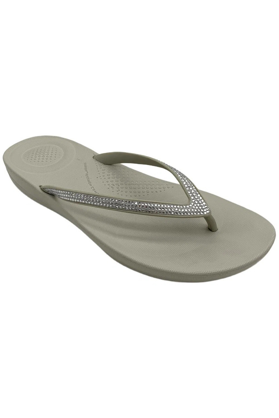 FitFlop Women's iQushion Sparkle EVA Waterproof Grey - Medium